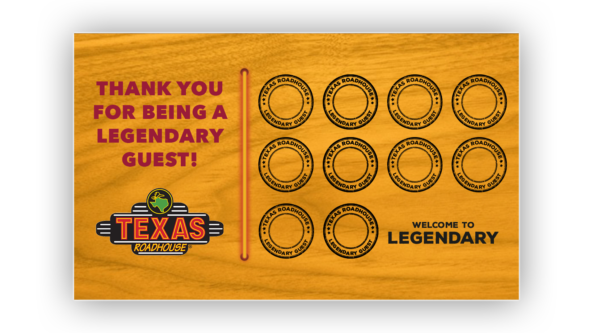 Texas Roadhouse promotional design